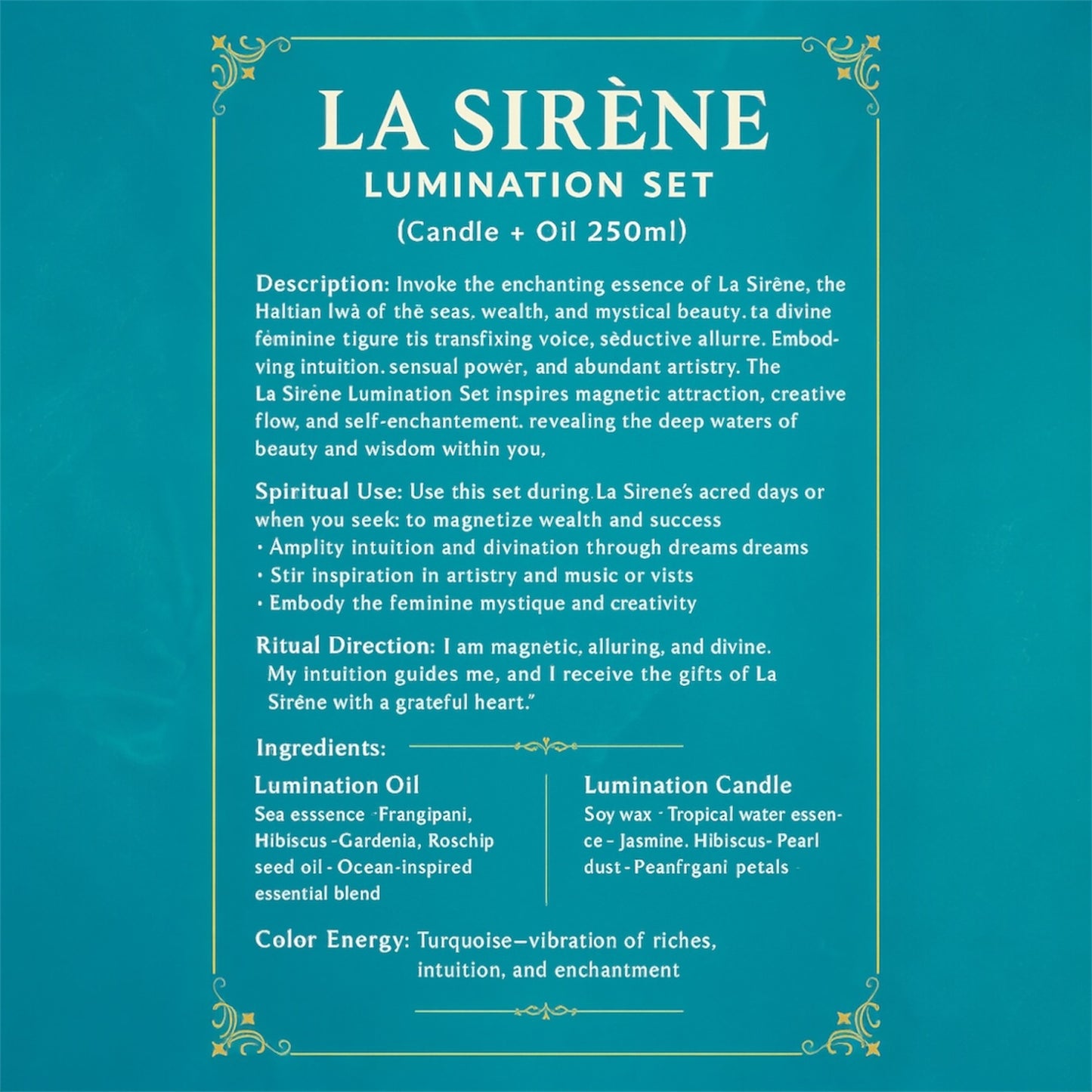 ✨ La Sirène Lumination Set