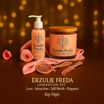 🌸 Érzulie Freda Lumination Altar Set

Love • Attraction • Self-Worth • Elega