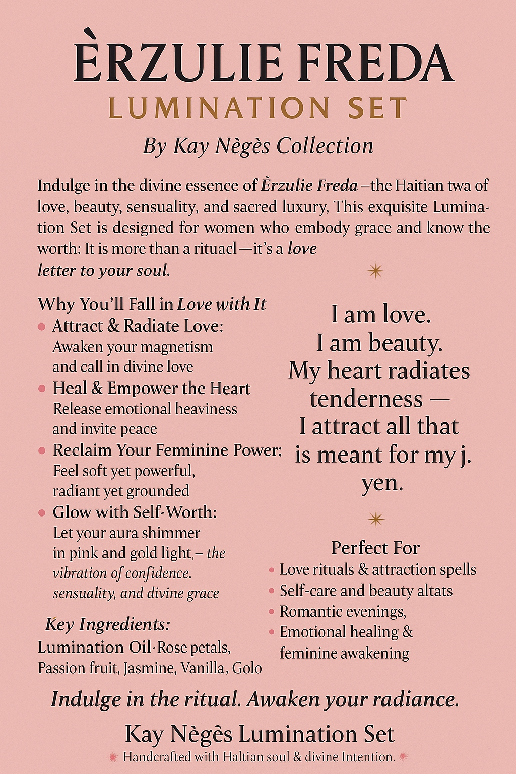 ✨ ÉRZULIE FREDA LUMINATION SET ✨